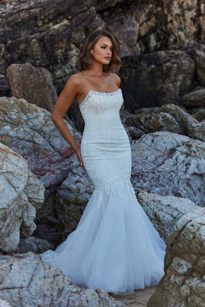 Gaia Fitted Strapless Wedding Dress TC371 Sentani Boutique