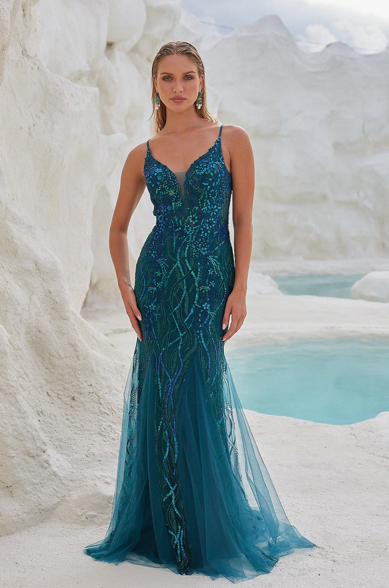 Oceane Fitted Mermaid Formal Dress Sentani Boutique