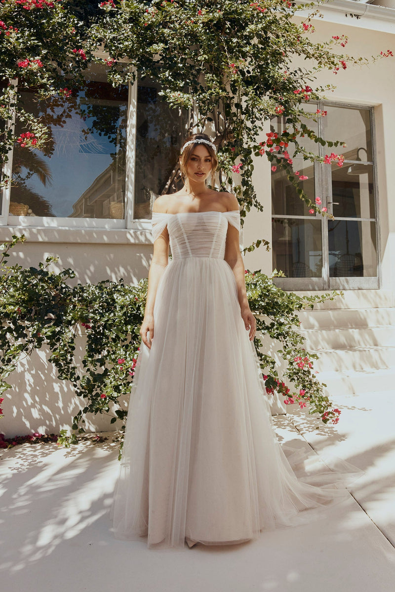 Ophelia Gathered Tulle Wedding Dress TC2359 Sentani Boutique