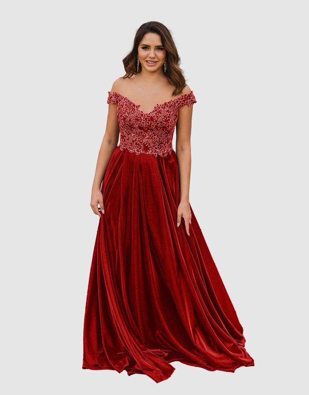 Bristol Off - Shoulder Formal Dress – PO918 by Tania Olsen Designs