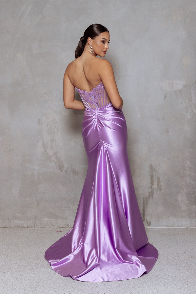 Ondine Strapless Fitted Formal Dress by Tania Olsen Designs