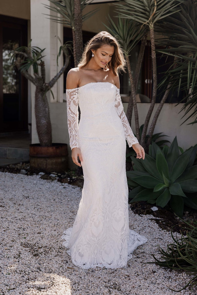 Zaria Embroidered Lace Wedding Dress – TC2334 – Sentani Boutique