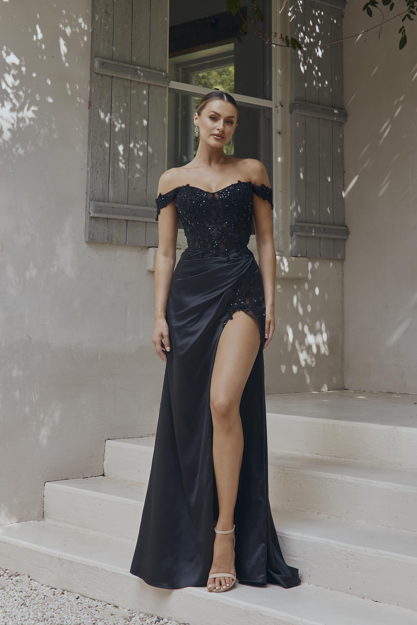 Primavera Couture 4105 Size 6 Teal Long Prom Dress Corset Off Shoulder –  Glass Slipper Formals
